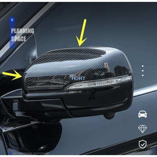 Fit for Ford EDGE Plus 2019 2020 2021 Carbon fibre/ABS chrome Car for rearview mirror rain eyebrow