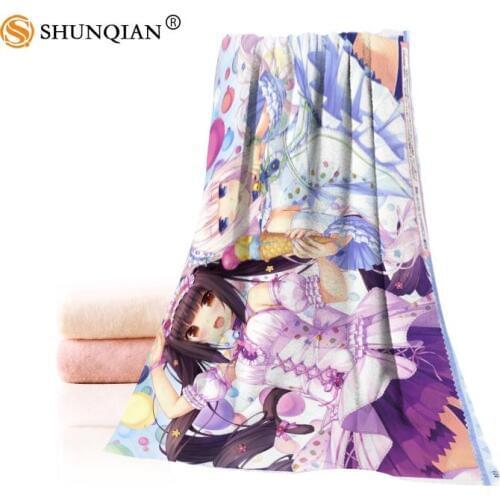 Custom NEKO WORKS Towel Printed Cotton Face/Bath Towels Microfiber Fabric 35X75cm,70X140cm Shower Towels