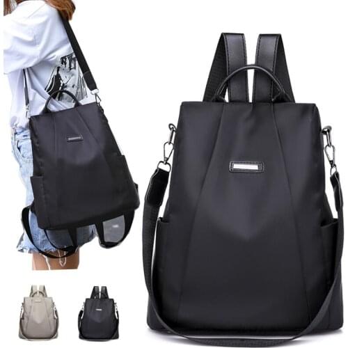 2020 Women Oxford Backpack Designer School Bags for Teenager Girl Waterproof Travel Backpack Students Shoulder Bookbag Solid