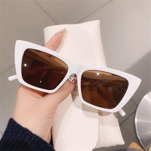 Retro Fashion Square Black Sunglasses Women 2020 Luxury Brand Design Men Cat Eye Sun Glasses Classic Vintage PC Frames Goggles