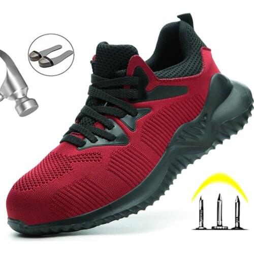 Standard Steel Toe Work Safety Shoes Work Boots Puncture-Proof Work Shoes Construction Work Sneakers Men Work Safety Shoes Male