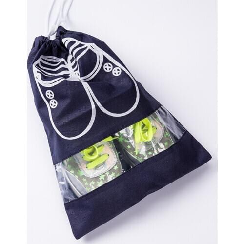 Shoes Dustproof Storage Bag Travel Portable Storage Organizer Reusable Multifunction Half Clear Bag Household Space Saver