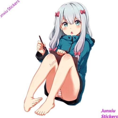 Super Sexy Beauty Eromanga Sensei Izumi Sagiri Anime JDM Window Decal 3D Waterproof Car Stickers and Decals Decoration KK13*11cm