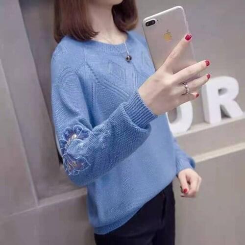 Harteen 2021 New Hollow Out Ladies Long Sleeve Sweater Autumn Womens Clothing Loose Thin All Match Thin Korean Fashion Top Femme