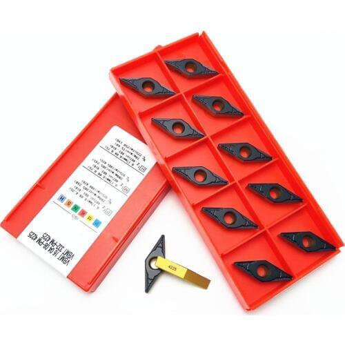 10PCS turning tool VBMT160408 PM4225 high quality carbide blade CNC machine tool accessories VBMT 160408 lathe tool VBMT
