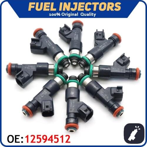 8pcs/lot Fuel Injector 12594512 For Chevrolet Avalanche Express Silverado Suburban 1500 Tahoe GMC Savana 1500 5.3L V8 2007-2009