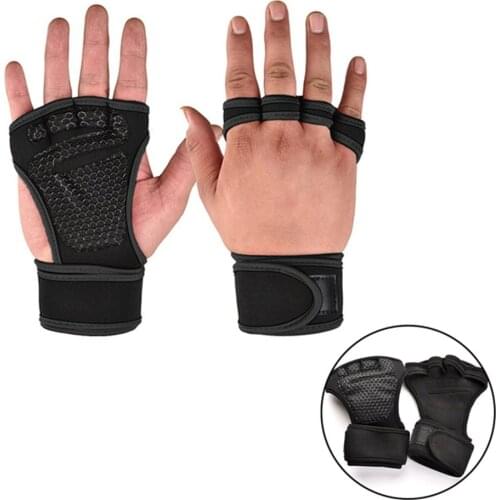 Weight Lifting Training Gloves for Women Men Fitness Sports Body Building Gymnastics Grips Gym Hand Palm Wrist Protector Gloves