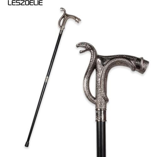 Cobra-Head Luxury Walking Stick Cane For Men Fashion Decorative Walking Canes Party Vintage Stick Elegant Hand Walking Canes