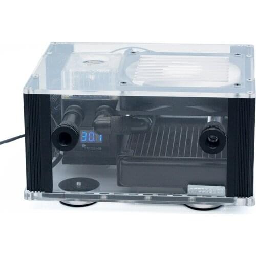 Notebook mobile phone water cooling integrated BOX-12YT smart box temperature display RGB effect