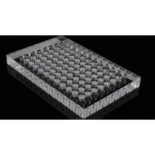 High quality PMMA blood congeals The blood coagulation reaction plate 96 holes V shape 90/110 angle