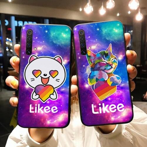 YIKS for Funda OPPO Realme 6 Pro Case 3 5 X XT X2 C2 Funny Likee Cat for Cover Oppo realme X50 Case Soft TPU for Realme Q Case