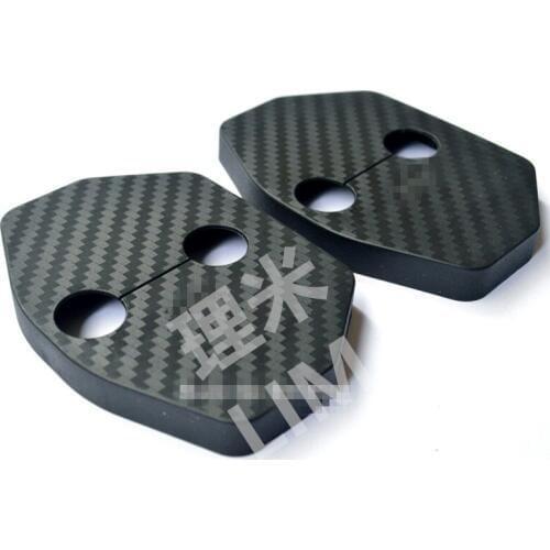 Carbon Fiber Door Lock Protector Suitable for BMW Mini One Cooper Clubman Coupe Roadster Car Styling Accessories