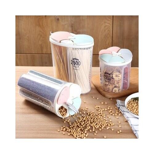 1 Pcs Kitchen Grain Storage Tank Transparent Cover Plastic Sealed Tank Food Moisture Storage Tank Household Storage Tank