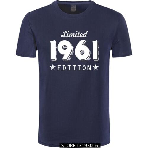 1961 Limited Edition Gold Design Mens Black T-SHIRT Cool Casual pride t shirt men Unisex New Fashion tshirt Loose Size