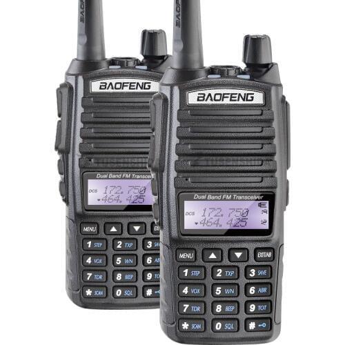 2PCS Baofeng UV-82 Dual Band UHF/VHF Two Way FM Ham Radio with Free Earpiece