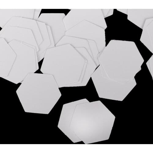 600 Pack Mixed Hexagon Shape White English PAPER PIECING Quilting Templates Sewing Craft