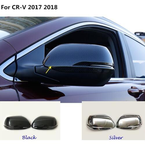 Car accessories rear view Rearview Side Mirror Cover stick trim frame lamp 2pcs/set For Honda CRV CR-V 2017 2018