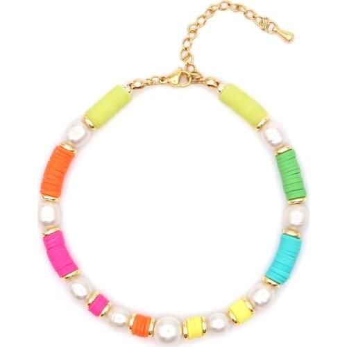 Go2Boho Boho Jewelry For Women Foot Bracelet Heishi Anklet Freshwater Pearl Anklets 2020 Ankle Beach Accessories Tobillera