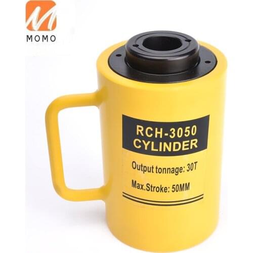 Factory price RCH-3050 30 ton single acting hollow plunger hydraulic cylinder