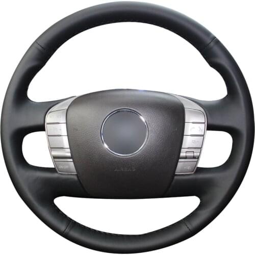 Hand stitched PU Artificial Leather Steering Wheel Cover for Volkswagen VW Phaeton 2011 2012 2013 2014 2015 Accessories