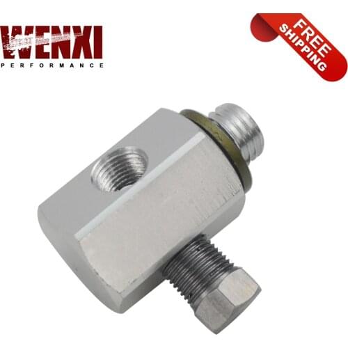 For BMW 3 Series E30 E36 3 Port Oil Pressure Temperature Gauge Adaptor T Piece WX-OGA01