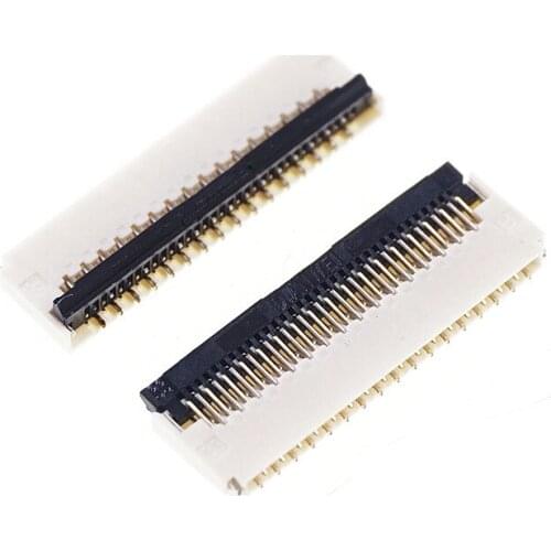 100 pcs FPC connector 33 Pin 0.3 mm pitch 0.9 mm height back flip type dual sided Top and Bottom Right Angle SMT FH35C-33S-0.3SH