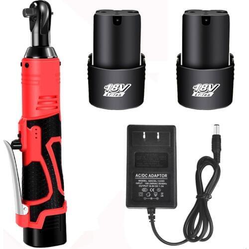 18V/12V Impact Wrench Cordless Rechargeable Electric Wrench 3/8 Inch Right Angle Ratchet Wrenches Impact Driver Power Tool