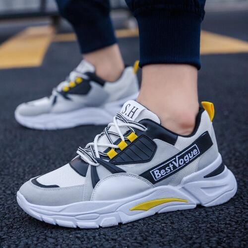 Sports shoes men 2019 outdoor casual running shoes fashion Harajuku autumn retro mesh walking shoes Tenis Masculino Adulto