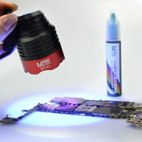 Mobile Phone Repair UV Glue Curing Lamp Led Light Power Supply 6S Curing USB Charging LED Ultraviolet Green Oil Curing Light