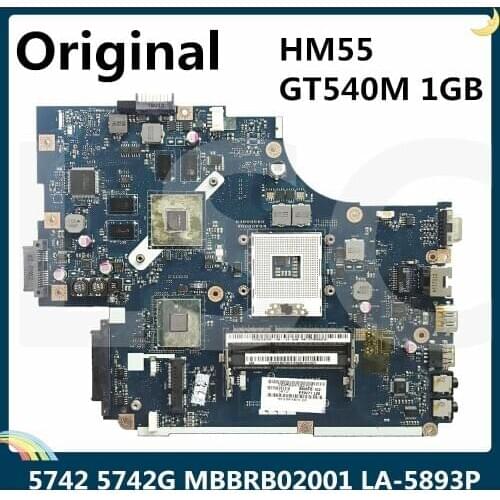 LSC For ACER 5742 5742G Laptop Motherboard MBBRB02001 MB.BRB02.001 NEW71 LA-5893P LA-5894P HM55 GT540M 1GB
