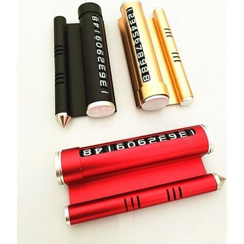 Metal Temporary Parking Number Plate Aroma Bracket Safety Hammer for Honda CRV Accord Odeysey Crosstour FIT Jazz City Civic JADE