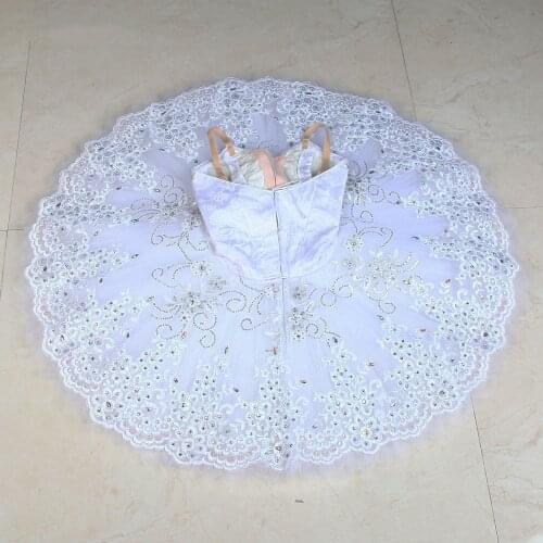 New White Women/Child Classical Pancake Ballet Tutu,Ballerina Professional Competition/Performance Stage Dance Costume