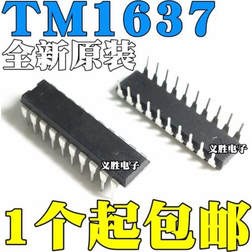 New and original TM1637 DIP20 LED TM1637/8 x6 SOP20 period of 16 key LED digital tube/panel driver days microelectronics co., LT