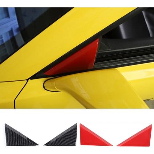 Fit for Chevrolet Camaro 2010-2015 ABS Front Door Window A-pillar Triangle Cover Decorative Trim Exterior Car Assessoires