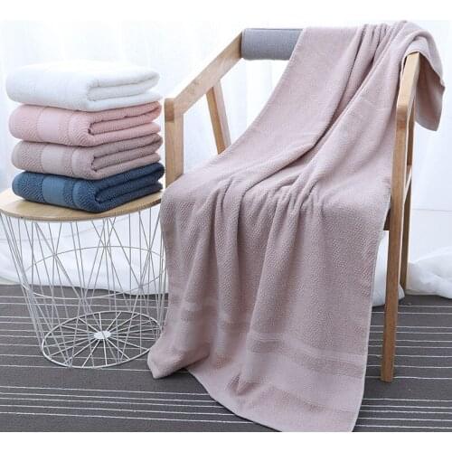 Delicate Durable Cotton Silk Mesh Absorbent Bath Towel for Adults Home Thicken Encryption 70*140 cm Bathroom Towels