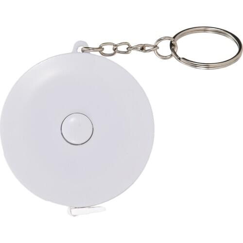 Fish Measuring Ruler Soft Tape Pocket Tape Compact Portable with A Key Ring