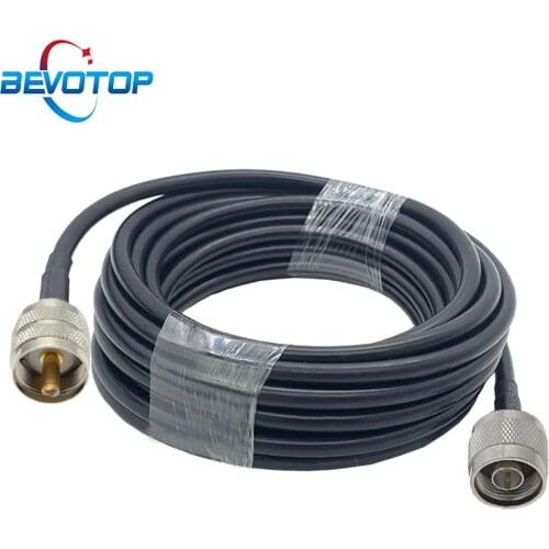 PL259 UHF Male to N Male Plug RF Adapter Cable RG58 Pigtail 50 Ohm 3G 4G Radio Antenna Extension Cord RF Coaxial Jumper