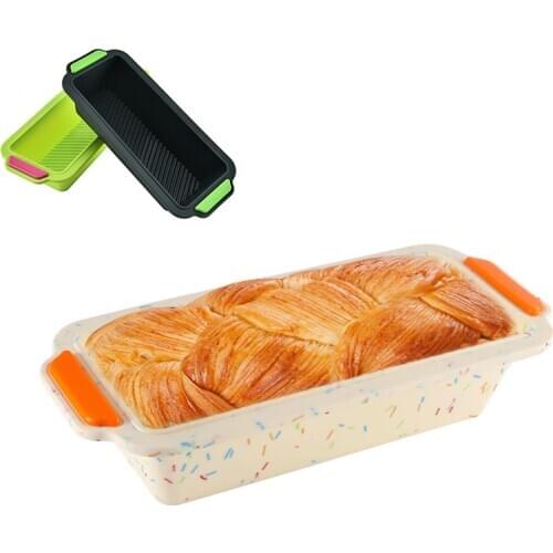 Silicone Loaf Pan Not-stick design easy to release Baking Mould for Homemade Bread and Cakes Ideal