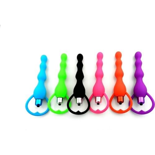 Silicone Anal Beads Vibrator Anal Plug Butt Plug Dildo Prostate Massage G-spot Sex Toys for Women Men Sex Products