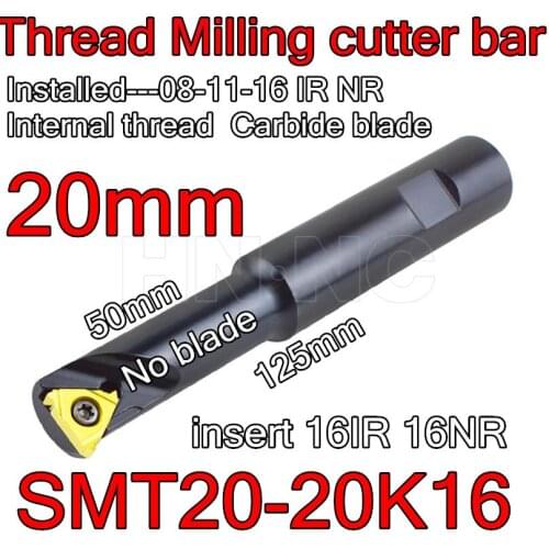 SMT20-20K16 Petiole 20 mm insert 16IR 16NR Internal threading carbide insert CNC Thread milling cutter rod Free shipping