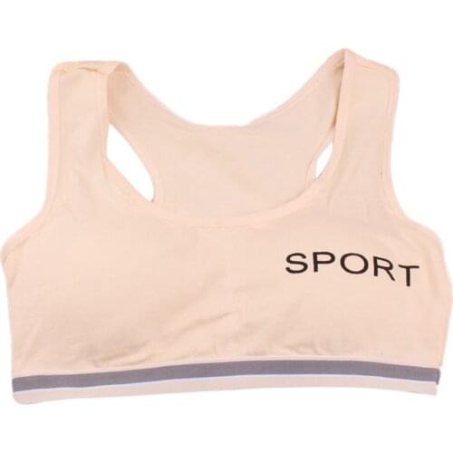 Girls' Developmental Tube Top, Removable Padded Underwear, Big Childrens Childrens Vest, Cross-back Bra Corset Crop Top