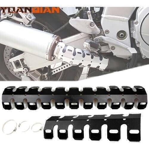 Motorcycle Exhaust Heat Shield Muffler Pipe Heat Shield Guards Cover Heel Guard Protection For BMW R1200GS F700 F800GS Adventure