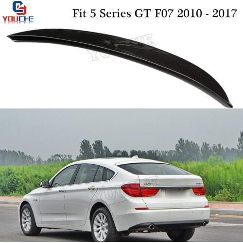 AC Style Carbon Fiber Rear Spoiler for BMW 5 Series GT F07 2010 - 2017 5-door Fastback 535i 550i Trunk Wing Lid