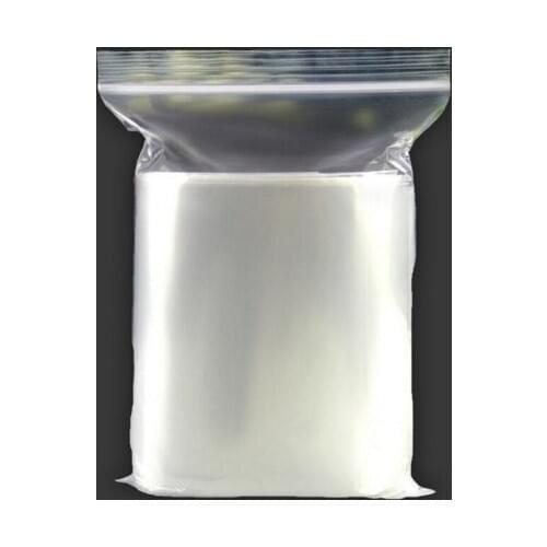 0.2mm PE Clear Self Sealing Zip Lock bags Plastic Packaging Pouches White Transparent zipper reclosable package bags
