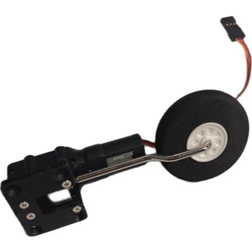 2pcs Fixed-Wing Electronic Retractable Landing Gear Part 36x36cm Metal Vortex Rod 4mm Shaft Tripod for RC Model Airplane DIY