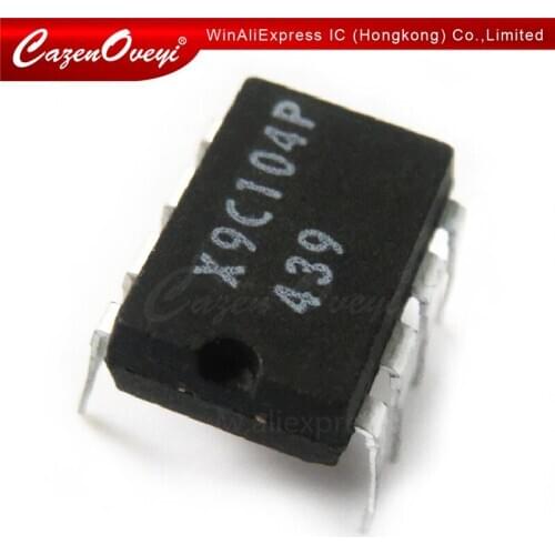 10pcs/lot X9C104P X9C104 DIP-8 In Stock