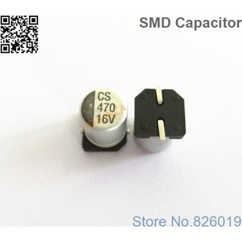 20pcs/lot 16V 470uf SMD Aluminum Electrolytic Capacitors size 8*10.5 470uf 16V