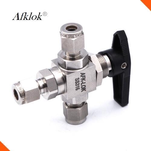 3way 3000PSI High pressure gas ball valve 1/8"