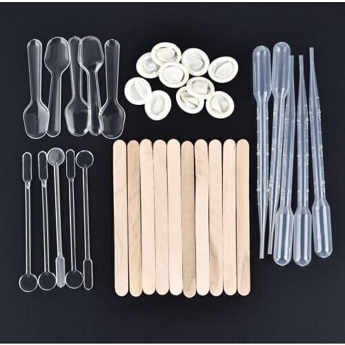 35 Pcs/Set Resin Molds Making Tools UV Epoxy Jewelry Making DIY Tools Kits Disposable Spoon Stirring Stick Straw For Resin Mold