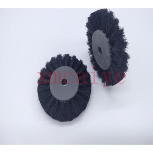 5 pca Black bristle brush wheel Size 65X7X12mm for 3 F and diamonds 3000 printing machine brush wheel